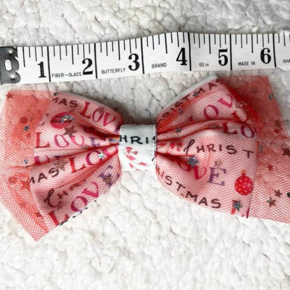 LOVE Christmas Pet Bow Tie for small dog and cat